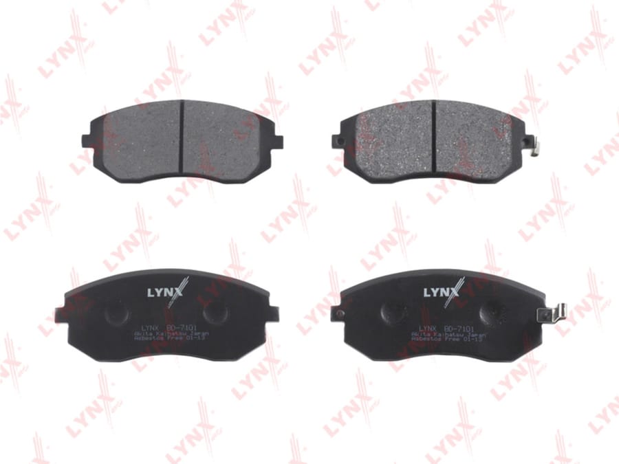 Колодки тормозные SUBARU Forester, Impreza, Legacy, Outback (03-) (4шт.) LYNX