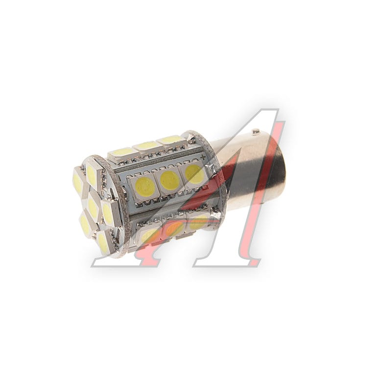 Лампа светодиодная 24V P21W BA15s 24 светодиода белая MEGAPOWER
