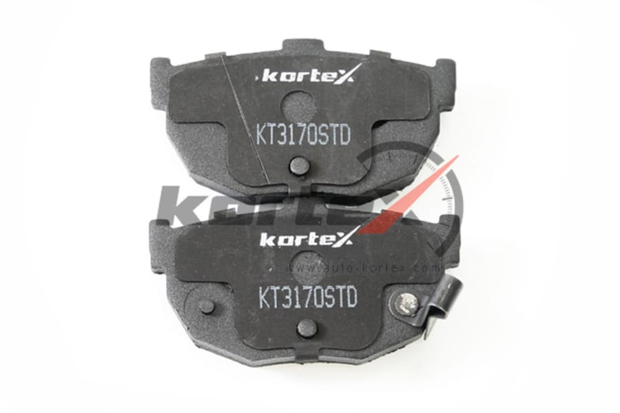 Колодки тормозные HYUNDAI Elantra (XD) (00-), Coupe (02-) KIA Cerato (03-) задние (4шт.) KORTEX