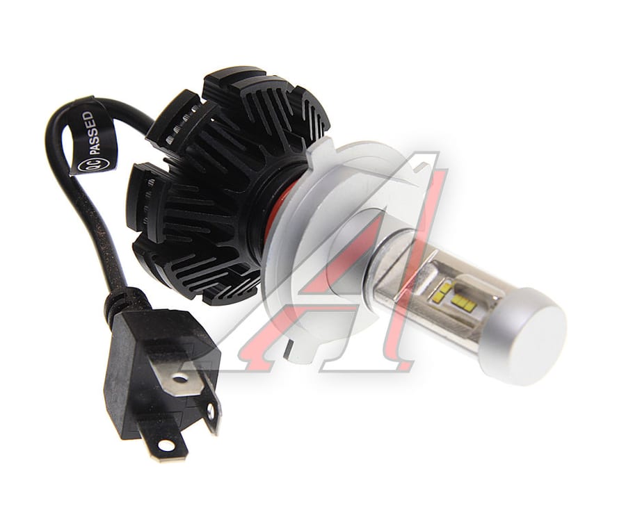 Лампа светодиодная 12V H4 P43t-38 6200K (2шт.) MEGAPOWER