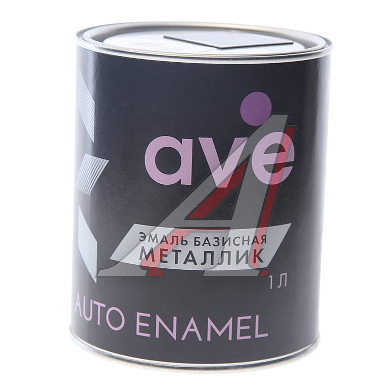 Краска глубоко черная металлик 1л AVE