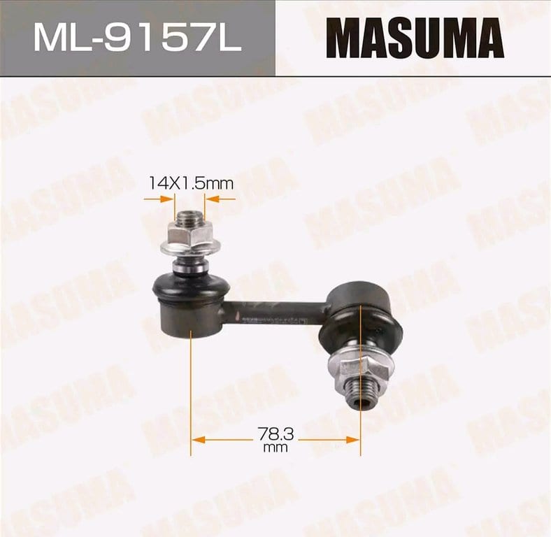 Стойка стабилизатора MITSUBISHI Pajero (00-) переднего левая MASUMA