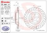 Диск тормозной MERCEDES GL (X166) задний (1шт.) BREMBO