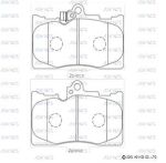 Колодки тормозные LEXUS GS (05-) передние (4шт.) ADVICS