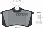 Колодки тормозные VW AUDI SEAT SKODA задние (4шт.) TEXTAR